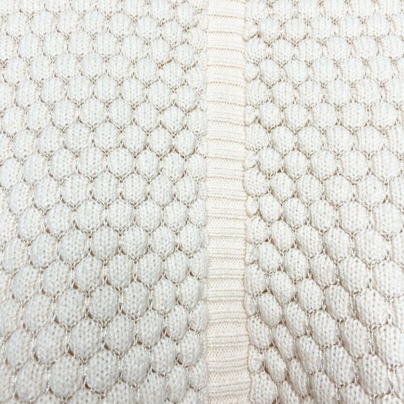 Maison Jules Bubble Knit Metallic Gold Sparkle Sweater - Picture 5 of 6